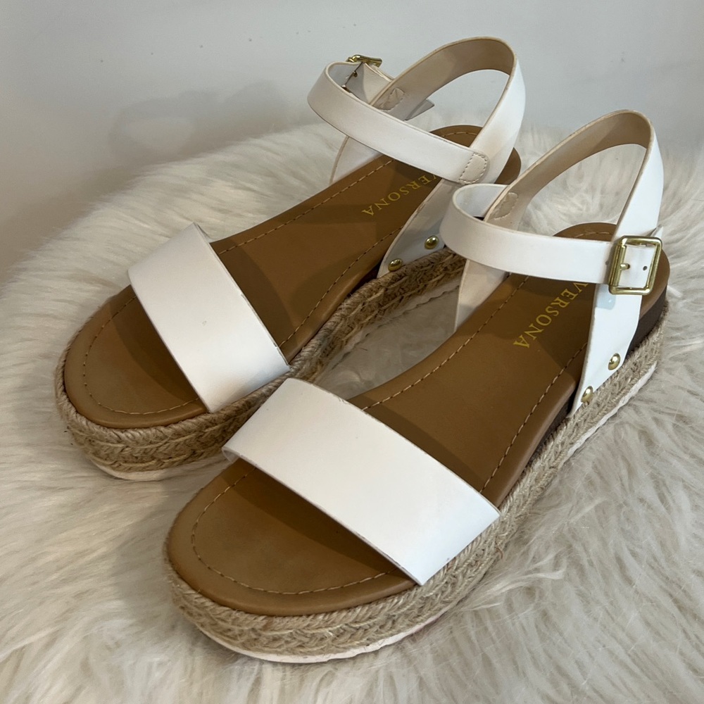 White espadrilles